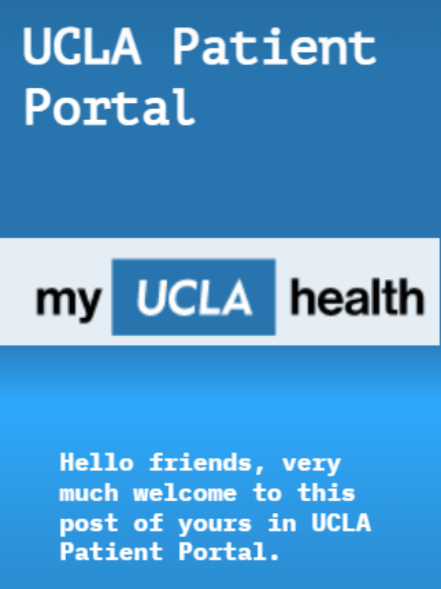 UCLA Patient Portal Guide Line